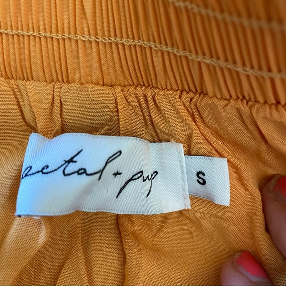 Petal and Pup new without tag Orange skirt with pockets Size S - Picture 4 of 5